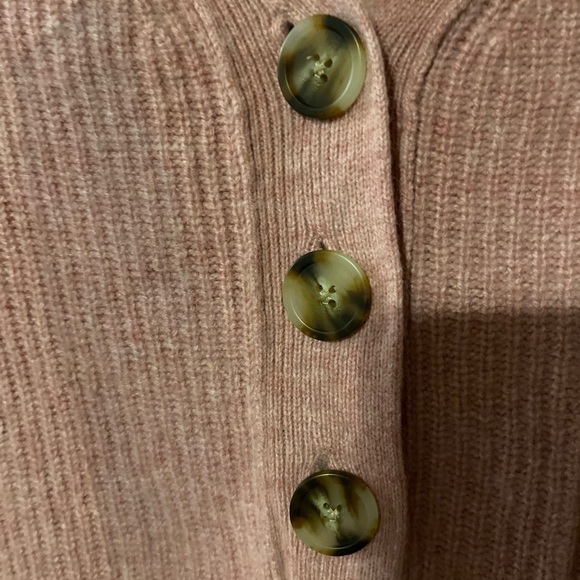 Madewell Ribbed Lyle Henley Sweater Womens Size‎ S Pink - Picture 3 of 4